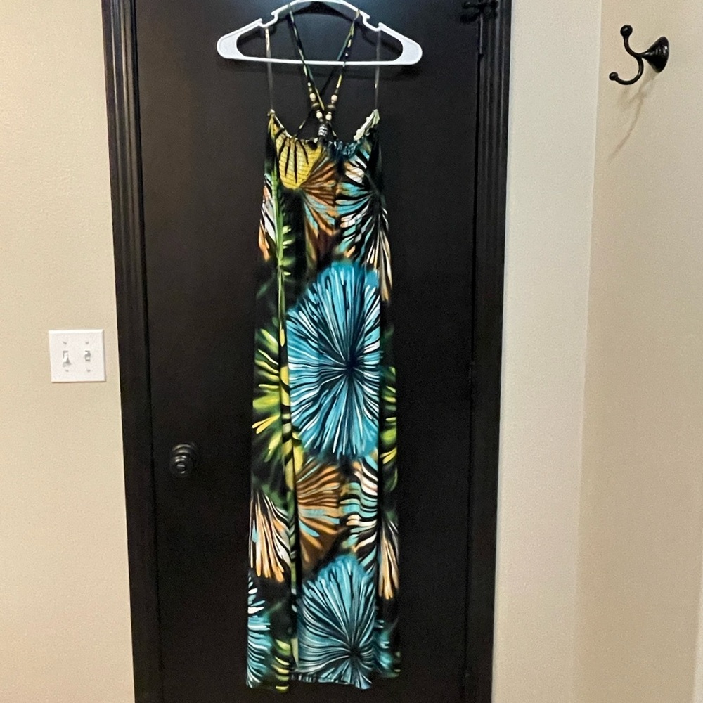 Body Central Halter Maxi Dress, L